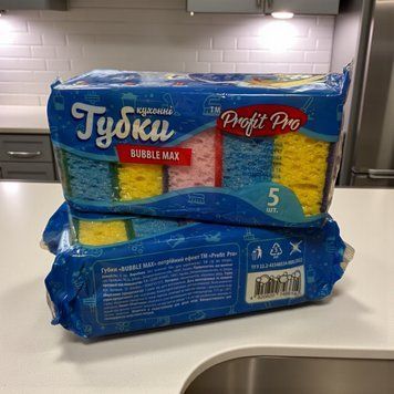 Губка кухонна Profit, 5шт. фото