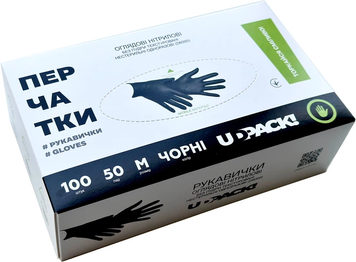 Перчатки нитрил черные S,L,M,Xl 25837215 фото